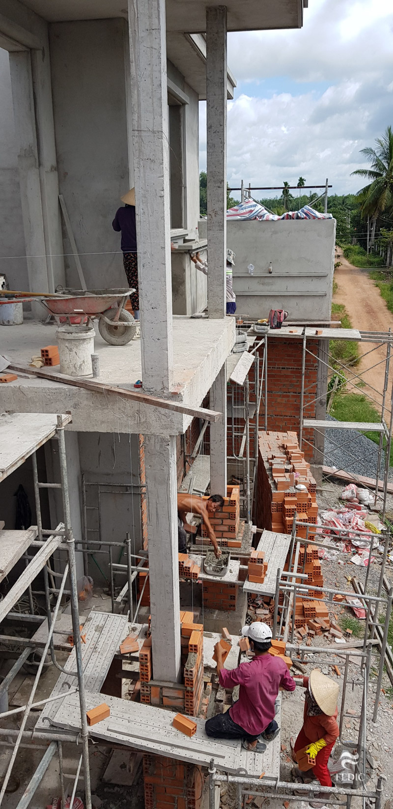 Thi công biệt thự mái nhật_Fedic