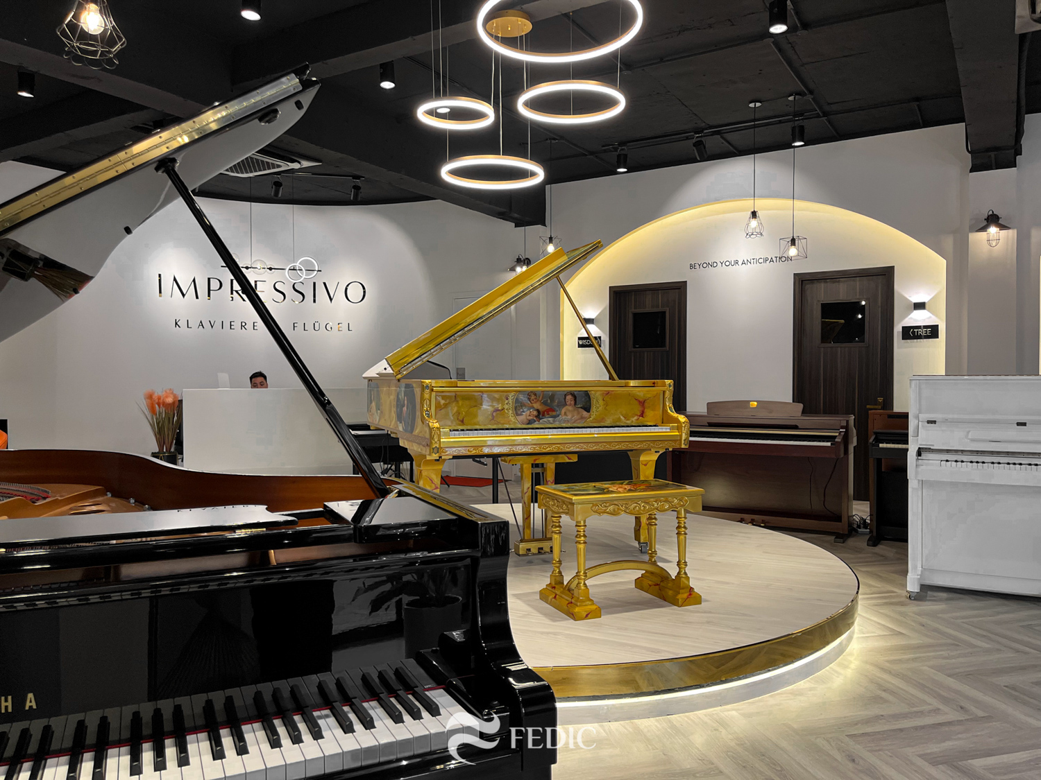 Nội thất showroom piano Impressivo_Fedic Decor