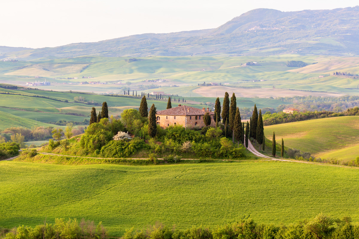 Vùng đồng quê Tuscan nước Ý