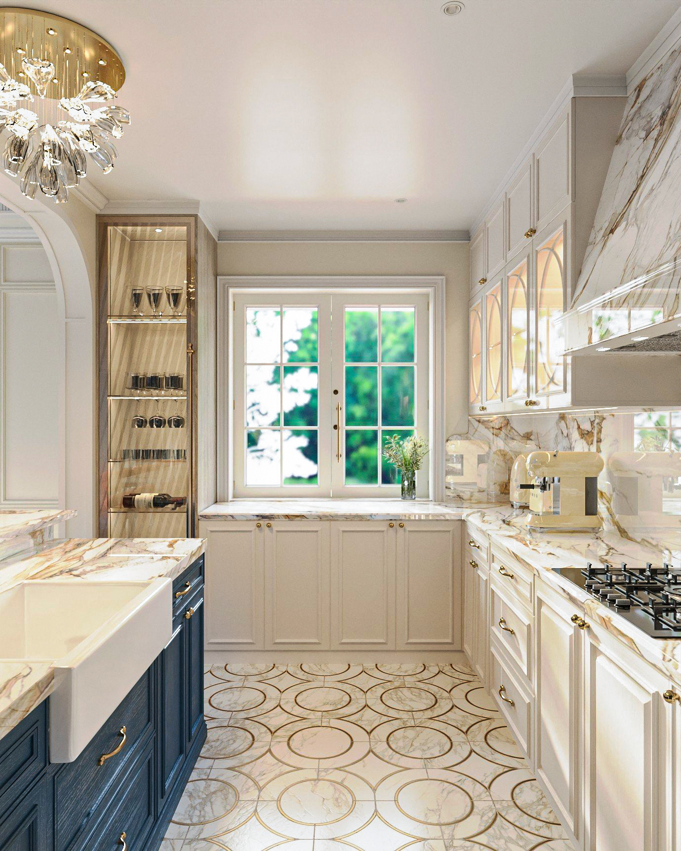 Mẫu bếp Fedic Decor