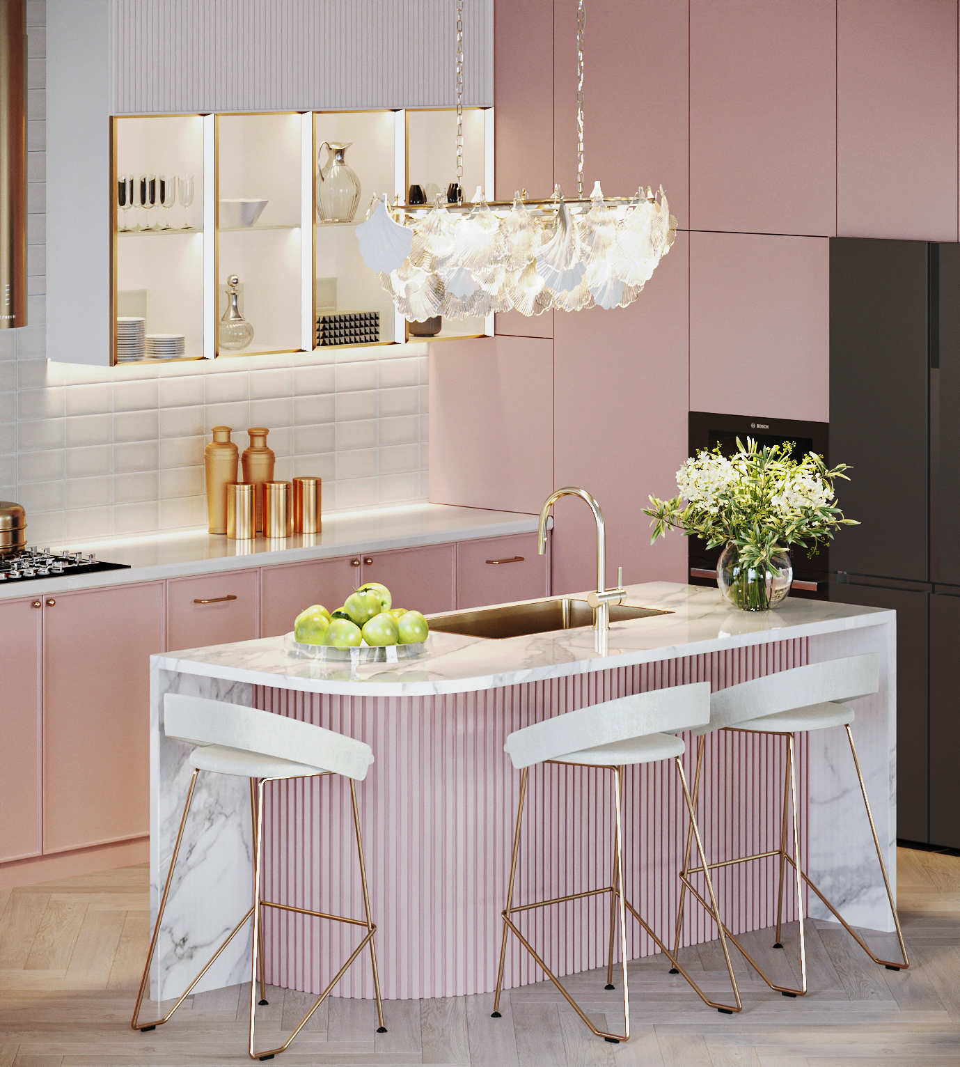 Mẫu bếp Fedic Decor