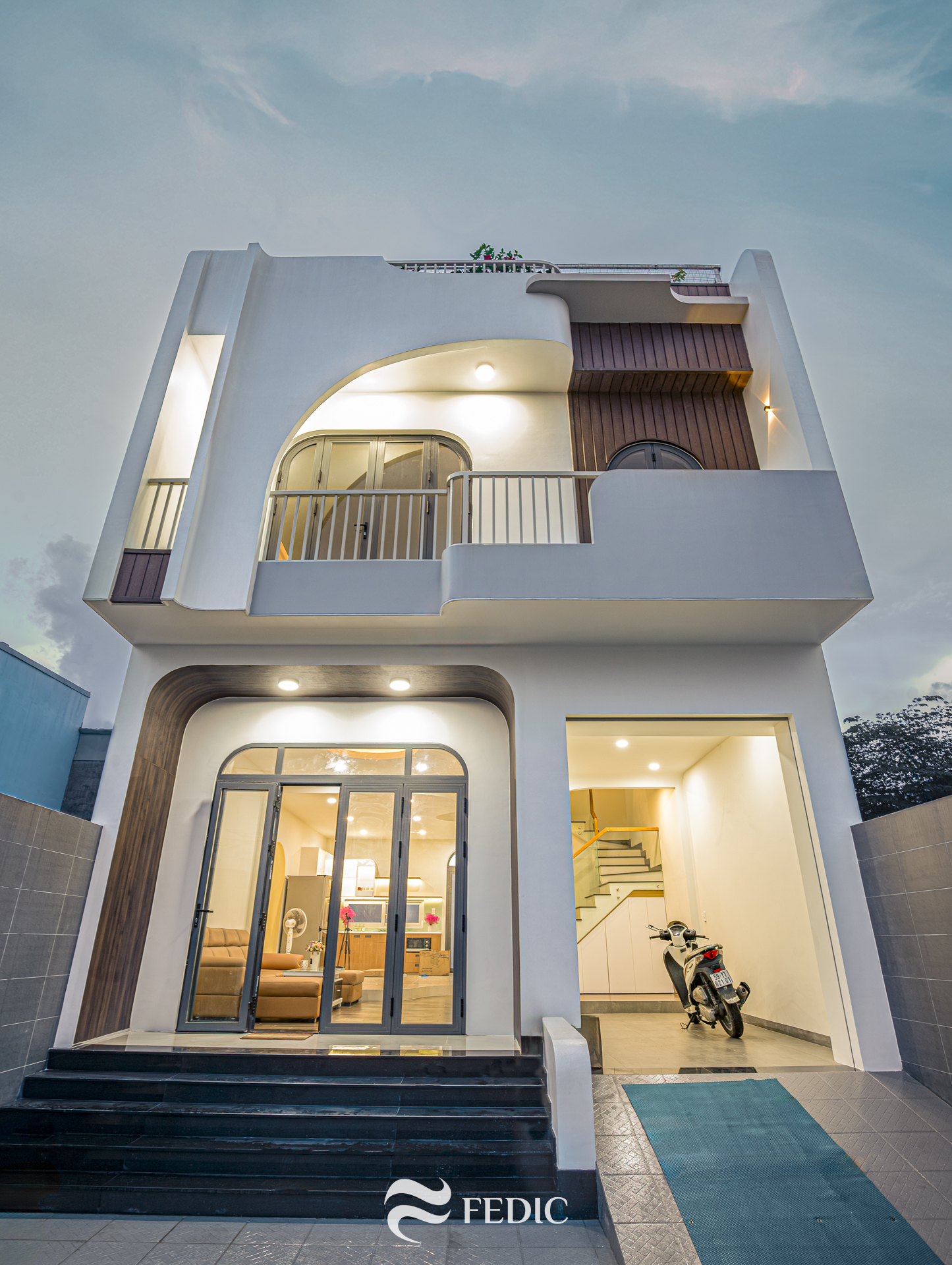Kiến trúc nhà phố chị Giàu tình cảm_Fedic