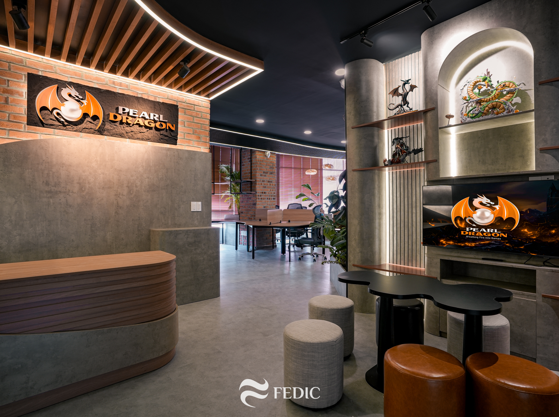 Pearl Dragon Office_Fedic Decor