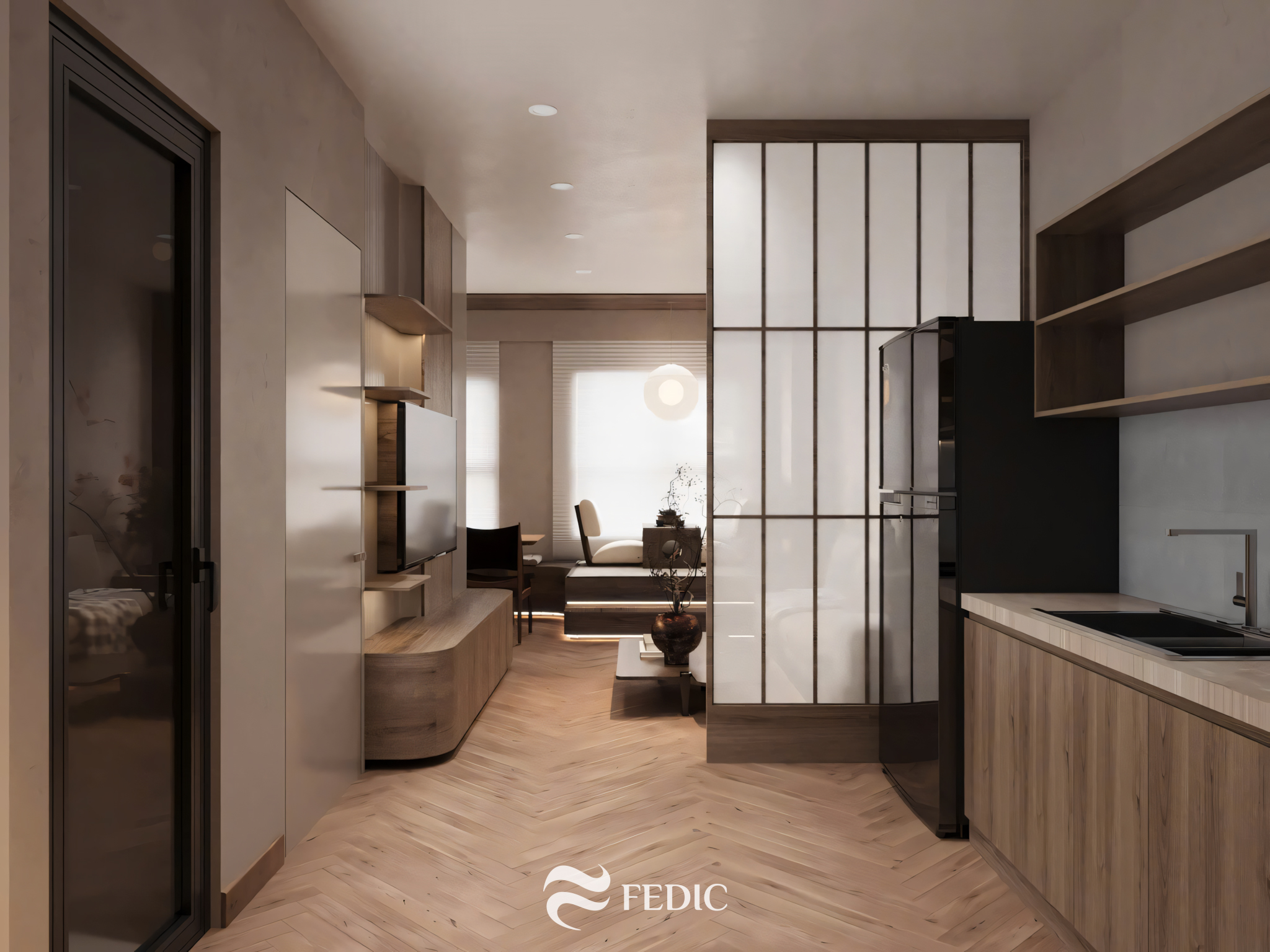 Căn hộ dịch vụ Ehome WTP-Fedic Decor